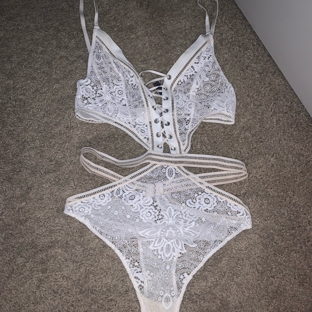 White Lace Bodysuit